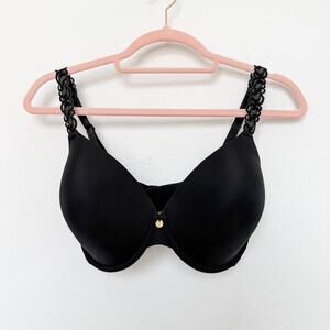 Natori 32DDD Bra Black‎ Lace Underwire Full Coverage Lift Comfort Fit Lace Strap